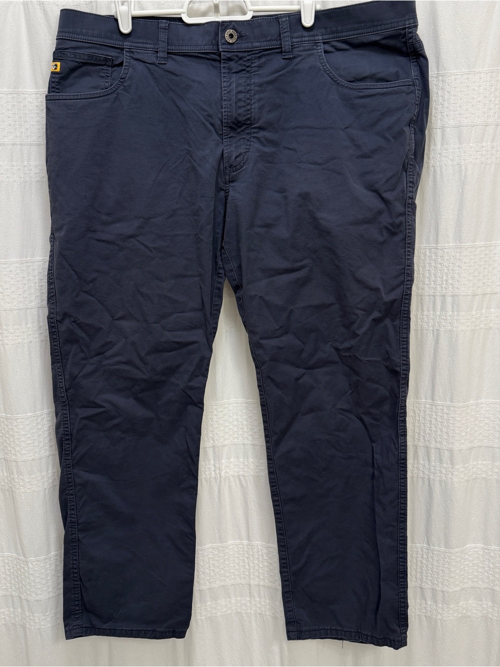 Duck Head Chino Khaki Pants Navy Blue Mens 40 x 30 Straight Leg Flat Front